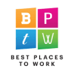 Best Places to Work award logo, square in color.